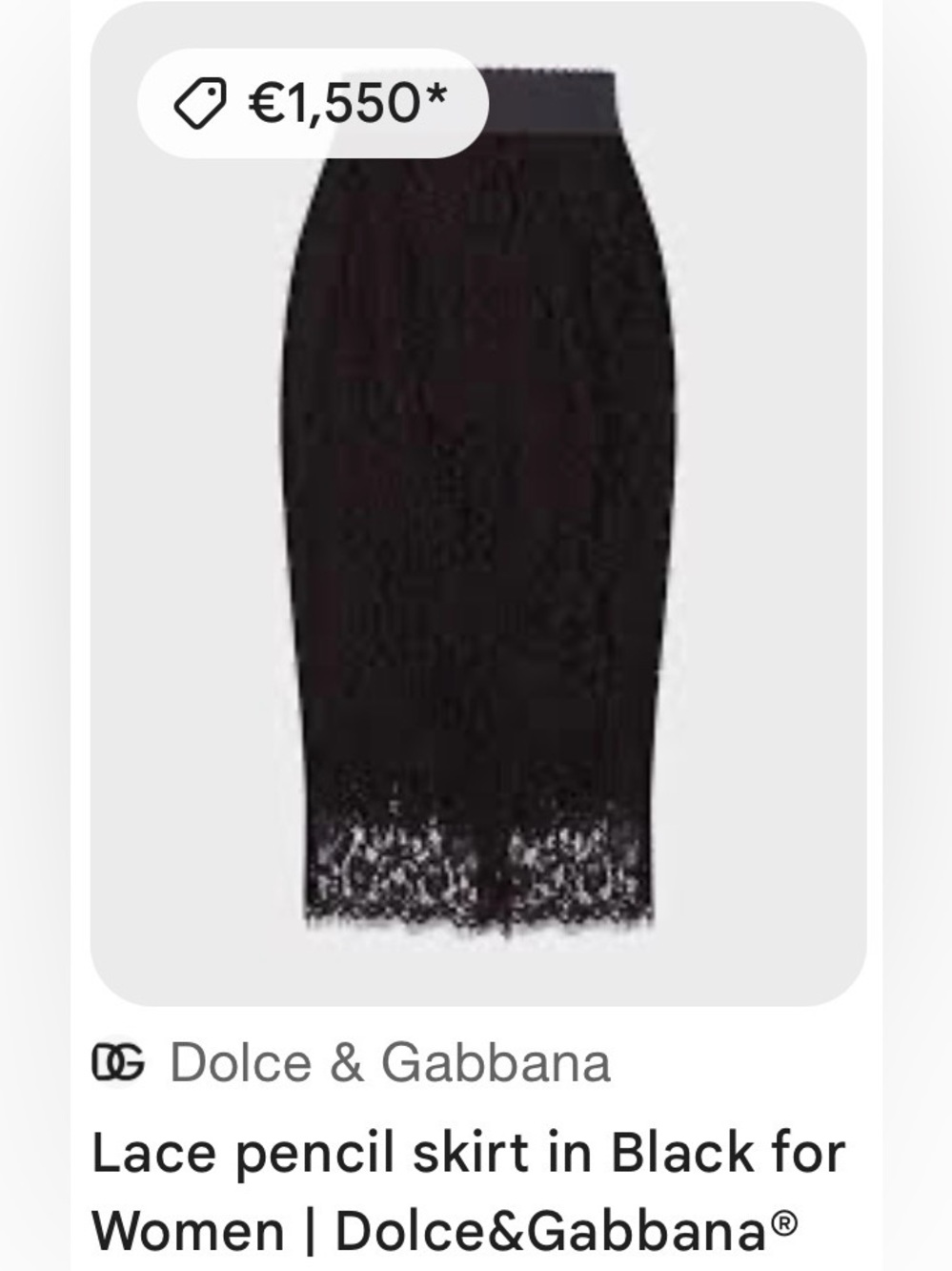 Dolce & Gabbana lace skirt - Picture 4 of 5